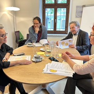 LR Doris Margreiter im Gespräch mit Stefan Robbrecht-Roller, Boris Lechthaler, Barbara Mitterndorfer-Ehrenfellner