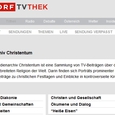 Screenshot religion.orf.at_Medienarchiv Christentum / Screenshot religion.orf.at_Medienarchiv Christentum Screenshot religion.orf.at_Medienarchiv Christentum