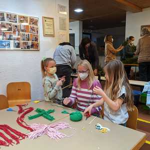 mit Erstkommunionkindern